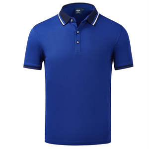 New Design Anti-Wrinkle Embroidered Business for <b>Shirt</b> <b>High</b> Quality Colorful <b>Collar</b> Dry Fit Custom Short Sleeve Golf <b>Men</b> - Product Image 3