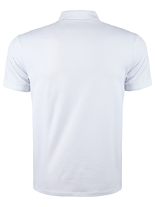 Polos pour hommes %95 coton %5 lycra 180 GSM couleur blanche - Product Image 4