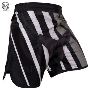 Shorts de MMA de buena calidad para hombre, shorts con impresión de logotipo personalizado, estilo shorts de MMA, ropa de entrenamiento, shorts de grappling. - Product Image 6