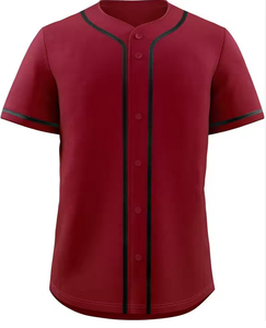 เสื้อกีฬาเบสบอลติดกระดุมสำหรับผู้ใหญ่และเยาวชนเสื้อกีฬาขนาดพลัสไซส์พิมพ์ซับลิเมชันออกแบบโลโก้ได้ตามต้องการ - Product Image 1