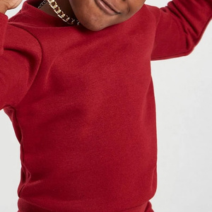 Survêtement uni surdimensionné de couleur unie de haute qualité avec impression de logo personnalisé Collection d'hiver pour enfants Vêtements décontractés - Product Image 4