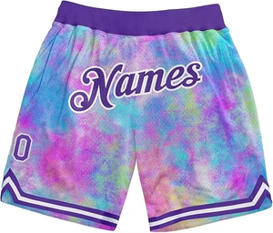 Shorts de basket-ball pour hommes 100% personnalisables, 100% polyester, légers, respirants, séchage rapide, antibactériens, grande taille, été - Product Image 1