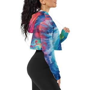 เสื้อฮู้ดตัวสั้นสุดอินเทรนด์ของผู้หญิงพร้อมผ้านุ่มใส่ได้พอดีและมีสไตล์ของผู้หญิงเสื้อฮู้ดลำลองดีไซน์ลำลองสำหรับสวมใส่ในชีวิตประจำวัน - Product Image 5