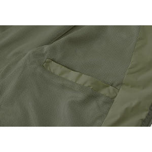 Veste coupe-vent respirante imperméable pour homme, grande taille, couleur unie, polyester enduit pour une utilisation en extérieur - Product Image 6