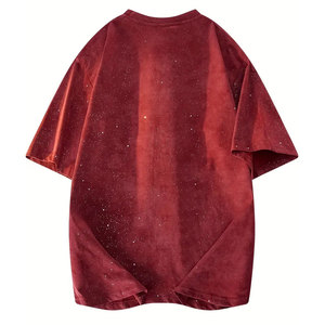 T-shirt oversize moderne pour homme, tissu doux et confortable, design décontracté, parfait pour le quotidien, le streetwear et la mode décontractée. - Product Image 4