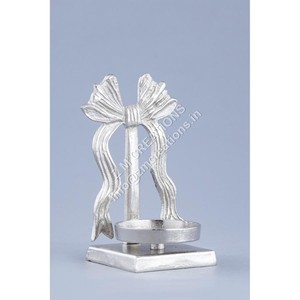 ชุดเชิงเทียนทรงสี่เหลี่ยมทำจากไม้มะม่วงและโลหะ 2 ชิ้น สำหรับตกแต่งบ้านในงานปาร์ตี้วันหยุด ทำด้วยมือ ชุบนิกเกิล - Product Image 5