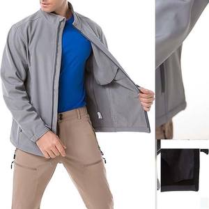 Veste Softshell pour homme pour la randonnée, le camping, l'aventure, imperméable, en toile respirante, style course à pied, poche décorative - Product Image 4