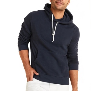 Sudadera con Capucha de Alta Calidad para Hombre, Tipo Manta de Forro Polar Sólido con Cuello de Cuero, 100% Algodón, Temporada de Invierno, Venta al por Mayor - Product Image 4