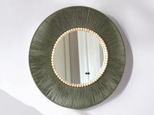 <b>Small</b> Retro Baroque Style Wall Mounted Makeup Mirror Arch Resin Frame Desktop Mirror for Bedroom, <b>Desk</b>, Makeup Table - Product Image 2