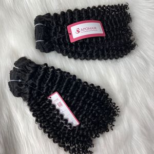 Vente en gros Extensions de cheveux Remy bouclés de profondeur de 16 pouces Invisible Trame Machine à coudre Styling Black Vietnamese Styling Advantage - Product Image 3