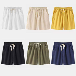 Pantalones cortos para correr de entrenamiento deportivo informal Unisex, poliéster de alta calidad, algodón, bolsillos, patrón sólido, teñido liso, a prueba de viento, secado rápido - Product Image 6