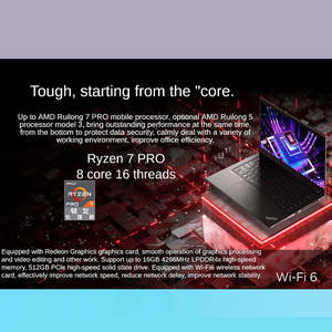 Think pad T14S AMD R y z e n 7 PRO 5850U 16 Go DDR4 512 Go SSD 14 pouces 1080P Win10 Business Engineer Ordinateur portable - Product Image 5