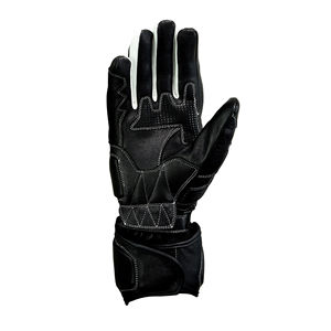 Gants de course mi-doigts en cuir de vachette coupe-vent Rouge Noir Alpine Star Personnalisés Revêtement en polyuréthane Respirant Imperméable Anti-choc - Product Image 2