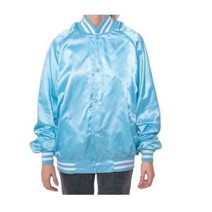 Chaquetas Universitarias Personalizadas al por Mayor con Logotipo, Chaquetas Bomber de Satén Estampadas de Alta Calidad para Hombre - Product Image 1