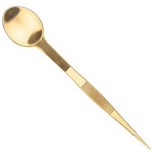 GREEN SWIFT INDUSTRIES Cuchara/Pinzas de Degustación de Doble Función de Acero Inoxidable Dorado, Utensilio de Cocina para Emplatar, Solo Lavar a Mano - Product Image 3