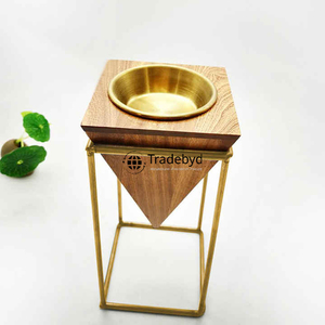 Tradebyd quemador de madera hecho a mano Bakhoor soporte de incienso árabe para meditación y alivio del estrés - Product Image 1