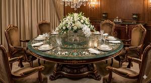 Table de chevet en marbre vert avec incrustation de nacre, modèle personnalisé fait à la main, art populaire indien, fleur, incrustation, travail artisanal, Saint-Valentin - Product Image 4