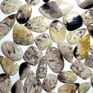 Piedra preciosa suelta de raíz de Palma fosilizada natural, venta al por mayor, cabujón de raíz de Palma fosilizada, hermosa piedra preciosa para la fabricación de joyas - Product Image 4