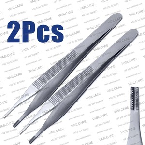 แหนบคุณภาพพรีเมียม Adson ขนาด 12 ซม. ผลิตจากเหล็กกล้าไร้สนิมเยอรมัน สำหรับการผ่าตัดทางการแพทย์และทันตกรรม โดย Vaslcare - Product Image 6