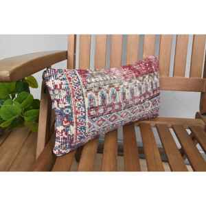 Multicolor Bohemian Kilim Patchwork Pillow 8x16 Inch Decorative Wool <b>Cushion</b> Luxury Vintage <b>Fluffy</b> Woven for Bedding Floor - Product Image 2