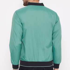 Chaqueta de satén de béisbol bordada personalizada para hombre 100% poliéster chaquetas de bombardero de béisbol de satén personalizadas para hombre College Letterman - Product Image 4