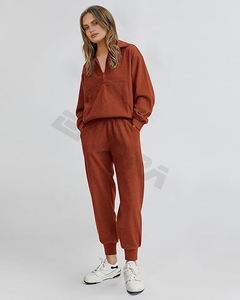 Nuevos chándales elegantes para mujer: chándal recortado resistente al estiramiento combinado con comodidad y moda - Product Image 4