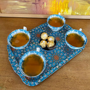 Plateau de service en bois MDF avec revêtement émaillé, design, hôtels et restaurants, articles de cuisine, plateau de table, haute qualité - Product Image 1