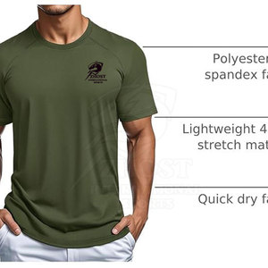 T-shirts pour hommes personnalisés, design optimal, tissu Dry Fit à séchage rapide, coupe athlétique confortable pour les hommes. - Product Image 3