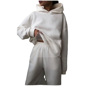 Vente en gros Grande Taille Ensemble de vêtements de sport pour femme Sweatshirts à capuche pour femme Vêtements de sport décontractés Survêtements pour femmes - Product Image 1