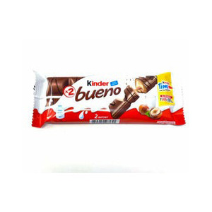 Mini chocolat 43g Vente en gros Ferrero Ki-nder Bueno 2 barres emballées individuellement (43g) Chocolat au lait K-inder Bueno - Product Image 2