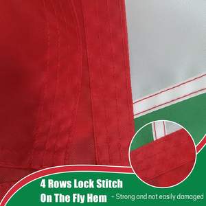 Drapeau italien 12x18 pouces, petit drapeau national italien pour bateau, couleurs vives, drapeau d'Italie avec 2 œillets en laiton, polyester imperméable - Product Image 4