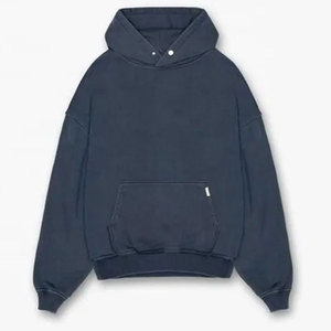 Streetwear ผู้ชายขนาดใหญ่เฮฟวี่เวทเสื้อกันหนาวหมวกบุรุษผ้าฝ้ายเฮฟวี่เวทเสื้อสวมหัวหมวก - Product Image 3