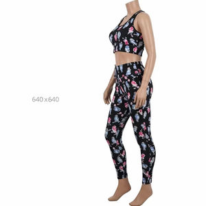 Conjuntos de Yoga de Talla Grande con Costuras y Estampado por Transferencia de Calor, Tejido Elástico Suave, Ropa Deportiva Activa para Mujer, Ropa Deportiva para Gimnasio y Entrenamiento - Product Image 2