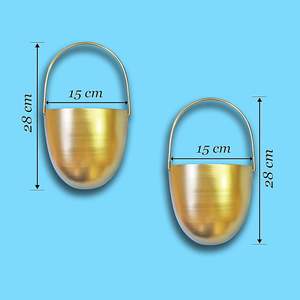 Maceta colgante de metal con gancho de cadena fuerte para decoración de jardín de balcón al aire libre, perfecta para flores de interior - Product Image 4