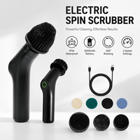 Brosse de Nettoyage Électrique Rotative Sans Fil 7-en-1 Rétractable et Étanche IPX6 avec Tige Extensible et Réglable pour le Nettoyage Domestique (Vente en Gros)