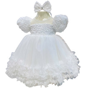 Robe longue décontractée pour filles, faite à la main, ODM/OEM, style licou, pour anniversaire, plusieurs options de couleurs, plusieurs couches, respirante, écologique, motif original - Product Image 1