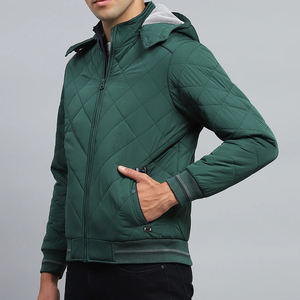 Chaqueta Acolchada de Invierno para Hombre, Diseño Personalizado, Cuello Alto, Estilo Burbuja, para Clima Frío - Product Image 3