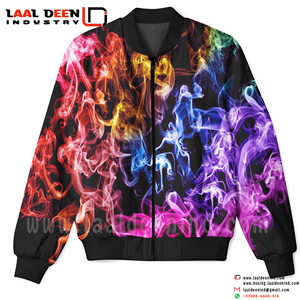 OEM Custom Logo Winter Canvas Varsity <b>Jacket</b> with Embroidery Windproof Design-Men's Long Sleeve - Product Image 6