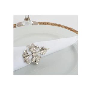 Fabuleux Design décoratif porte-mouchoirs argenterie à la main ronds de serviette ensemble de 4 pince à serviette pour la maison hôtel vaisselle décor - Product Image 1