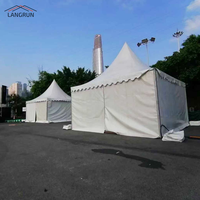 Tente Pagode Automatique en PVC Transparent Facile à Monter pour Événements Extérieurs, Auvent Imperméable