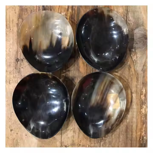 Bol en corne naturelle pour fruits secs bol de présentation bol fantaisie bonne qualité ustensiles de cuisine couverts par l'artisanat en croissant - Product Image 6