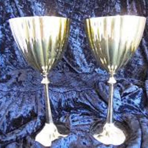 Ensemble de gobelets en laiton de haute qualité en métal plaqué argent et or pour mariage prix bon marché - Product Image 1