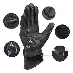 Best Price Cowhide Racing <b>Gloves</b> Factory Direct Breathable Motorbike Bike <b>Gloves</b> Touch Screen Function Leather Sports Outdoor - Product Image 5