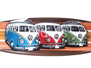 Tabla de Surf de Madera al por Mayor, Decoración para el Hogar con Temática de Auto VW, Mini Decoración de Madera Única con Pintura Aerográfica - Product Image 5