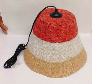 Abat-jour en jonc de mer bohème écologique en rotin naturel tissé paille herbe de mer couvercle de lampe pour la décoration de la chambre lampes d'éclairage - Product Image 3