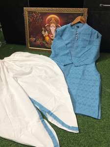 Ensemble Kurta Dhoti Indien Premium pour Femmes Tenue Traditionnelle en Coton, Vêtement Ethnique Vêtement d'été Festif Kurti avec Pantalon - Product Image 6