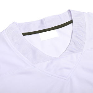 Camiseta de fútbol americano para hombre, malla de poliéster duradera, paneles laterales ventilados transpirables, números de colores de equipo auténticos para soporte - Product Image 3