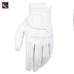 Guantes de golf de cuero Cabretta de alta calidad logotipo personalizado antideslizante al por mayor para deportes - Product Image 2