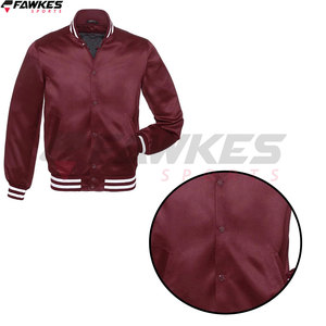 Chaqueta universitaria con mangas de cuero negro de diseño de excelente calidad Chaqueta universitaria de color brillante de alta calidad para hombre - Product Image 6