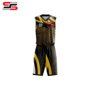 Uniforme de Baloncesto de Equipo Personalizado, Ropa Deportiva de Talla Grande, Tela de Poliéster, Uniforme de Sublimación de Dos Piezas - Product Image 3